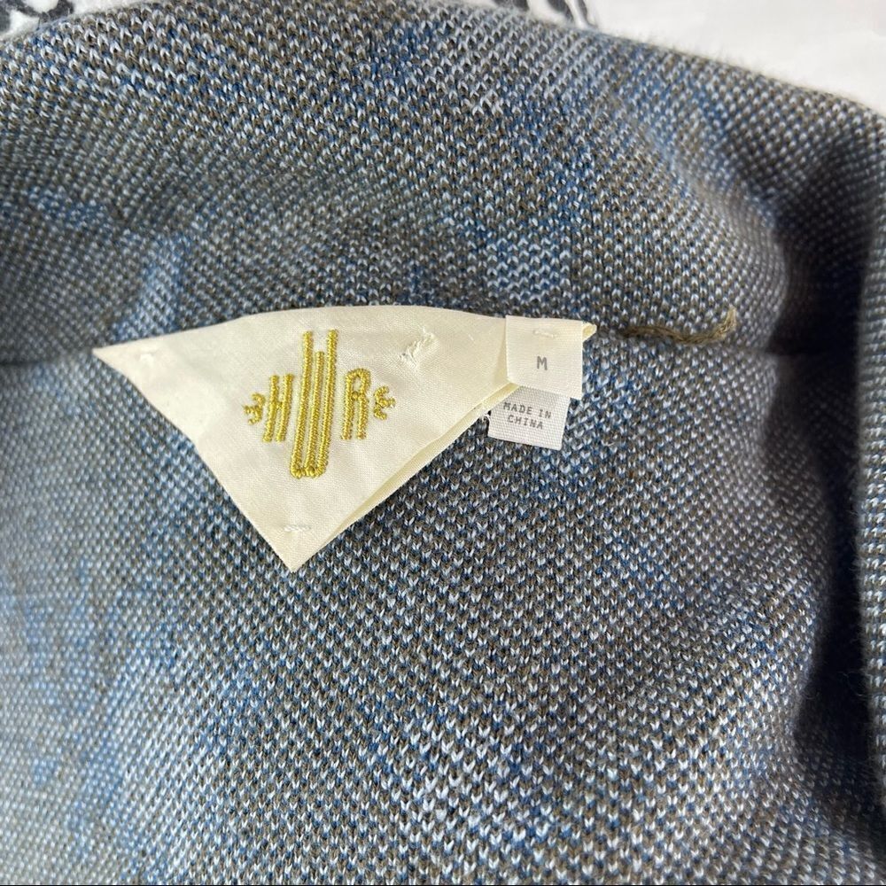 Anthropologie HWR Monogram Rose Jacquard Jacket - Picture 8 of 9